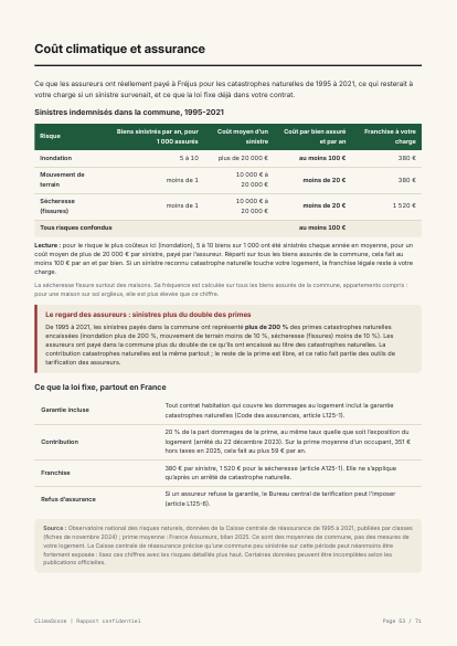 Rapport exemple, page 53 : L'assurance